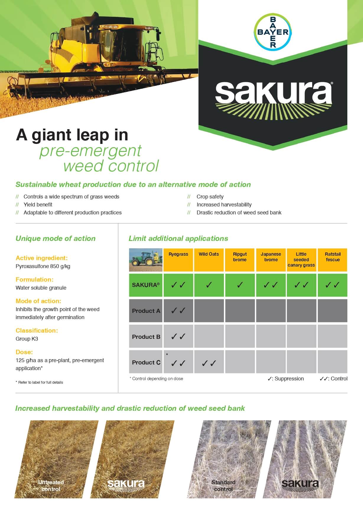 Bayer Wheat Sakura Leaflet